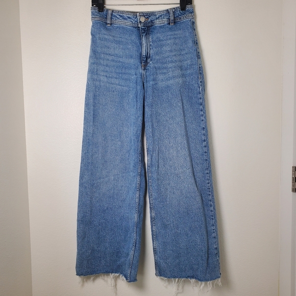 Mango MNG Women's Catherine High Rise Wide Leg Jean - Picture 3 of 16